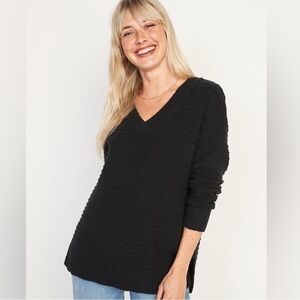 NWT! Long-Sleeve Textured-Knit Tunic Sweater for Women - XS Petite